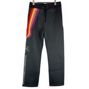 Louis Vuitton Embroidered Black Track Pants SZ S Virgil Abloh SS19 Runway NWT